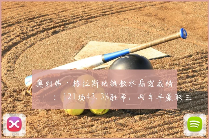 奥利弗·格拉斯纳执教水晶宫成绩单:121场43.3%胜率,两年半豪取三座冠军奖杯
